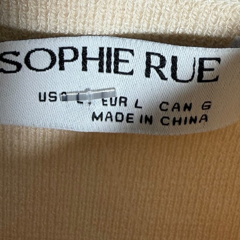 High End Sophie Rue - Elegant Cream Bodysuit - Large - Picture 4 of 5